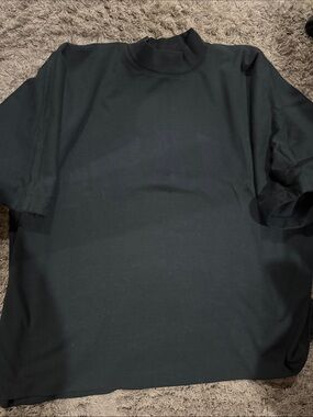 Yeezy gap x Balenciaga Men's Black Mock Neck Shirt no seam